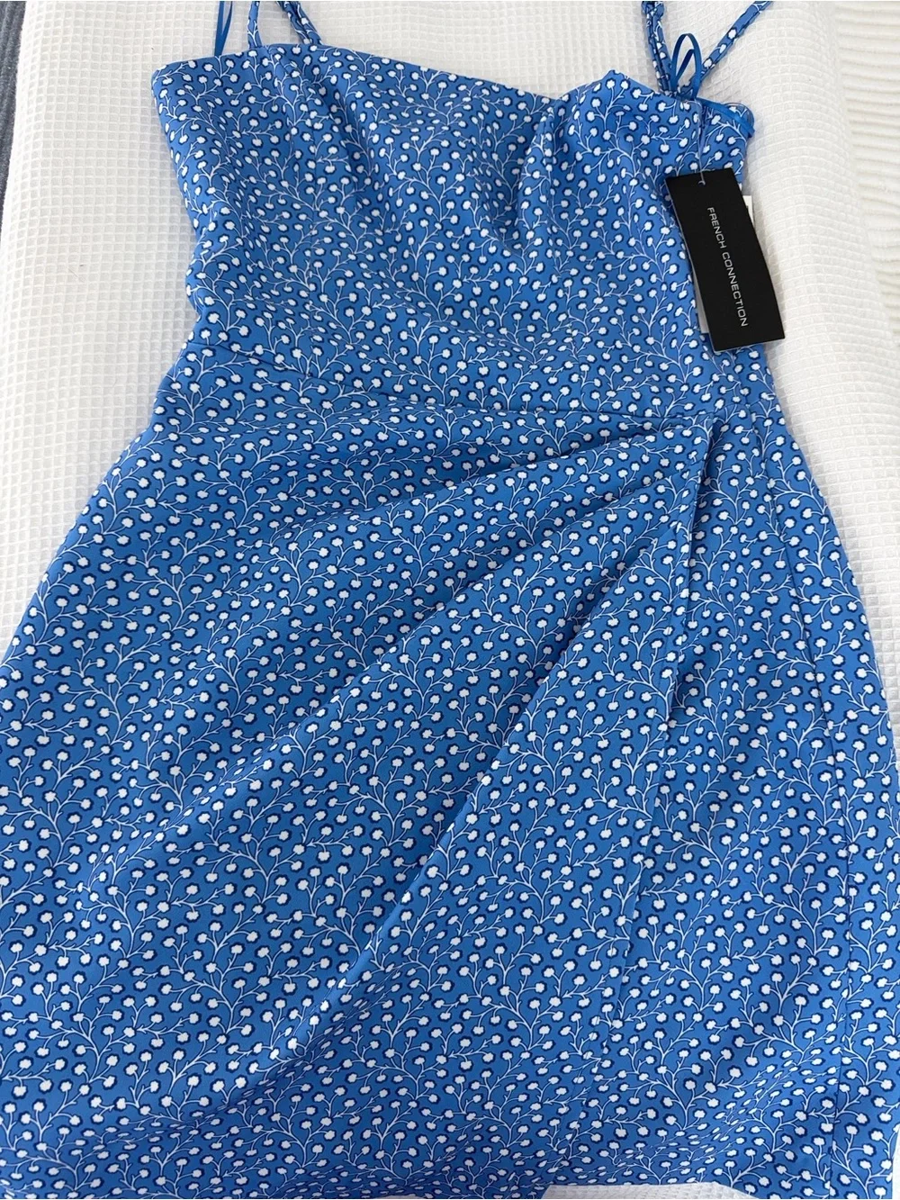 French Connection Blue and White Mini Dress